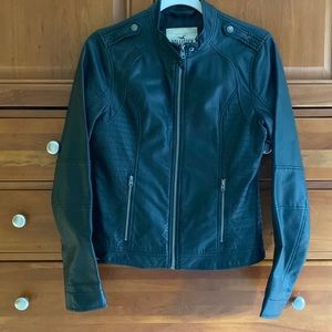 Faux leather jacket